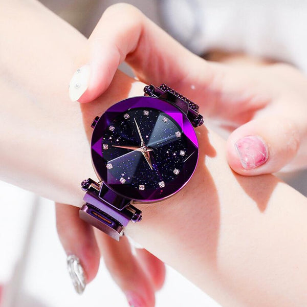 Luxury Starry Sky Stainless Steel Mesh Bracelet Watches - shopngos