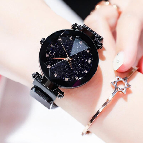 Luxury Starry Sky Stainless Steel Mesh Bracelet Watches - shopngos