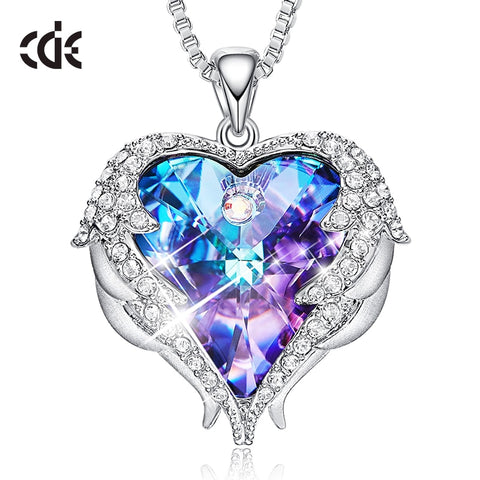 CDE Angel Wing Heart Necklaces  Christmas GIFTS - shopngos