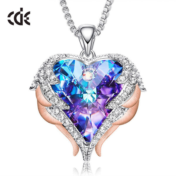 CDE Angel Wing Heart Necklaces  Christmas GIFTS - shopngos