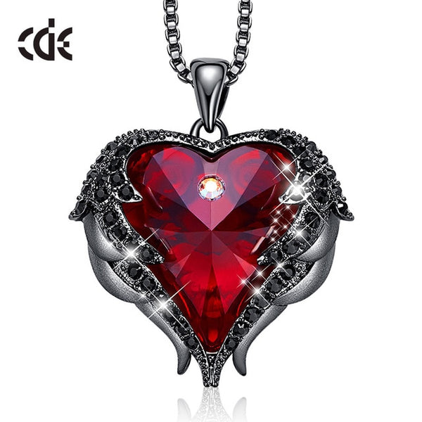 CDE Angel Wing Heart Necklaces  Christmas GIFTS - shopngos