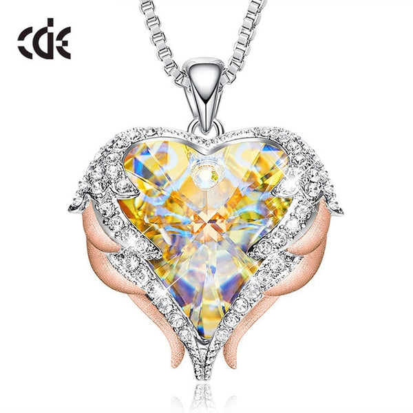 CDE Angel Wing Heart Necklaces  Christmas GIFTS - shopngos