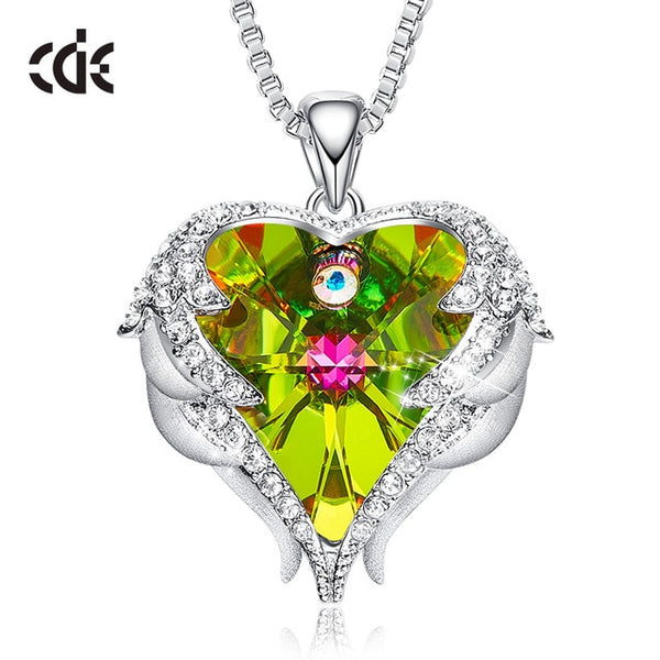 CDE Angel Wing Heart Necklaces  Christmas GIFTS - shopngos