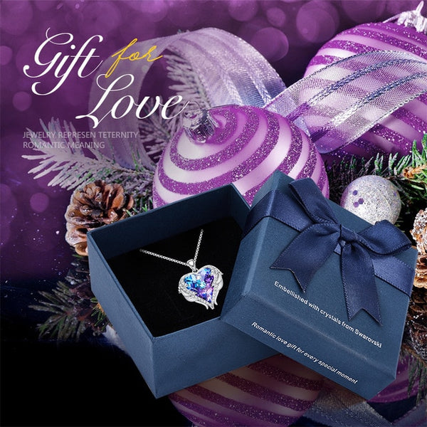 CDE Angel Wing Heart Necklaces  Christmas GIFTS - shopngos