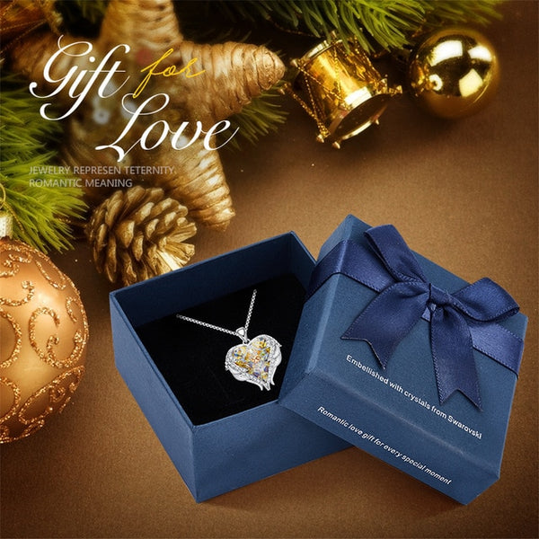 CDE Angel Wing Heart Necklaces  Christmas GIFTS - shopngos