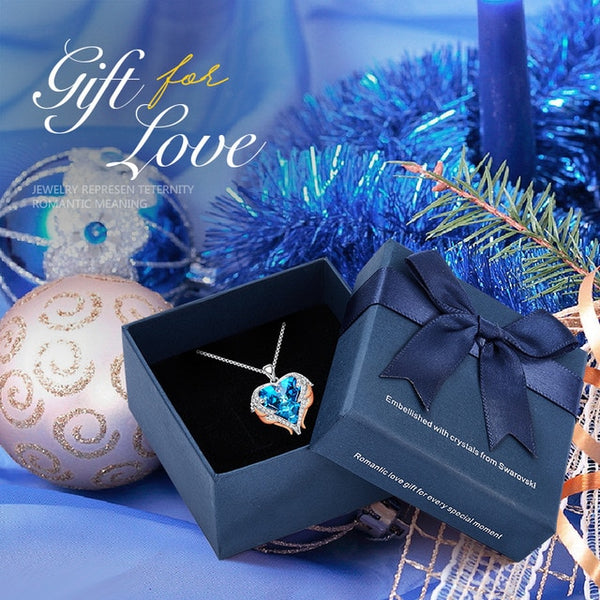 CDE Angel Wing Heart Necklaces  Christmas GIFTS - shopngos