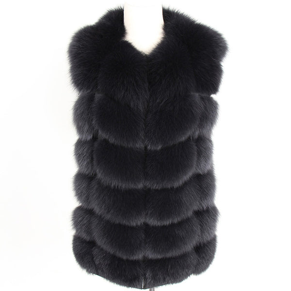 Fox fur cropped jacket - shopngos