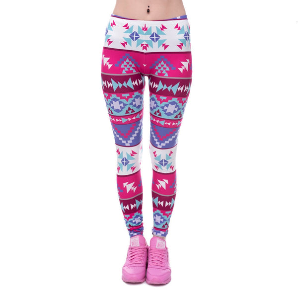 Aztec Round Ombre Printing leggings - shopngos