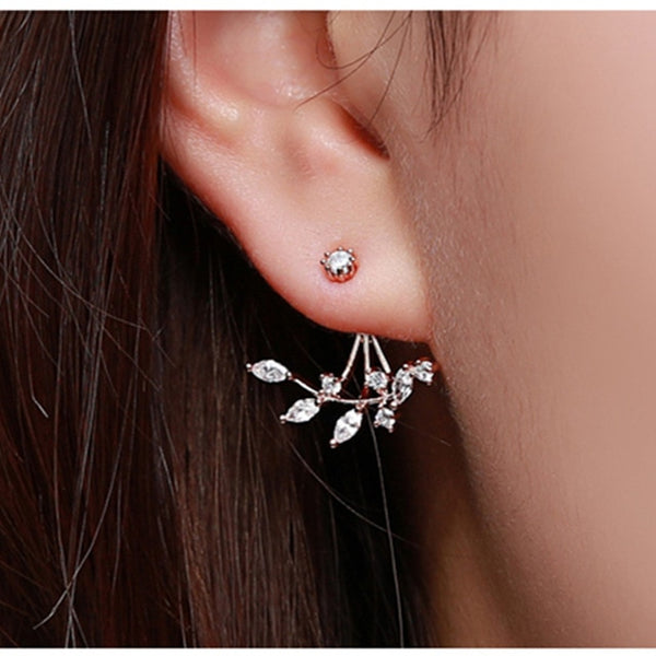 Crystal Flower Drop Earrings for Women new 2019 - shopngos