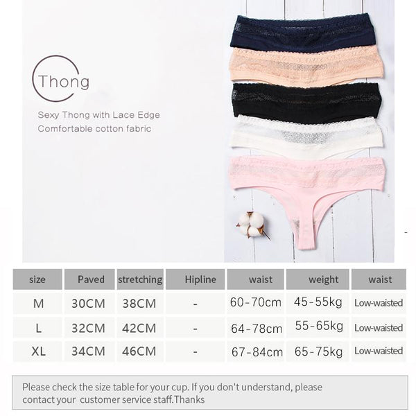 Underwear Sexy cotton Panties for Women String Thongs - shopngos