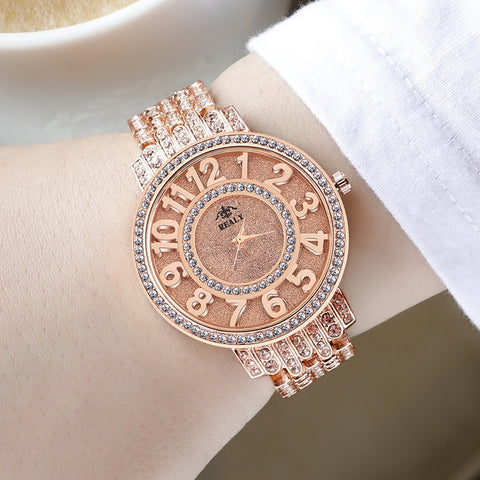 Women Quartz Watch Fashion Bling Casual - shopngos