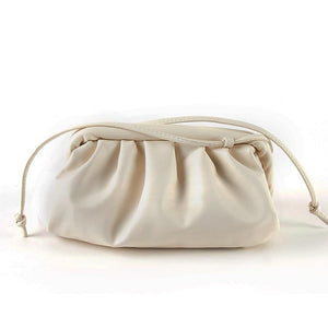 Cloud wrapped Soft Leather Madame Small Bag Single Shoulder Slant Dumpling Bag Handbag Day bags - shopngos