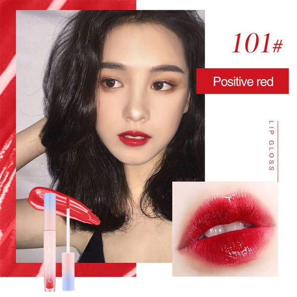 Liquid Lipstick Mirror Lip Gloss Glitter Waterproof Korean - shopngos