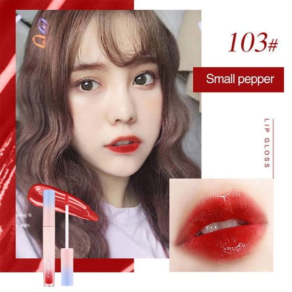 Liquid Lipstick Mirror Lip Gloss Glitter Waterproof Korean - shopngos