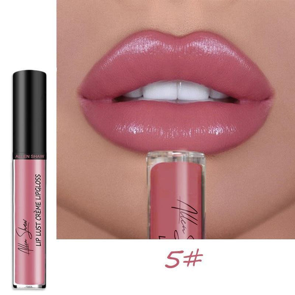 Allen Shaw Liquid Lipstick Moisturizing Waterproof Gloss - shopngos