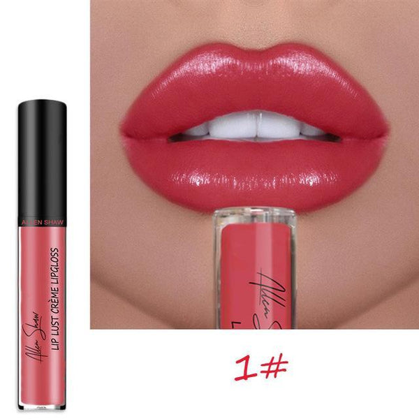 Allen Shaw Liquid Lipstick Moisturizing Waterproof Gloss - shopngos