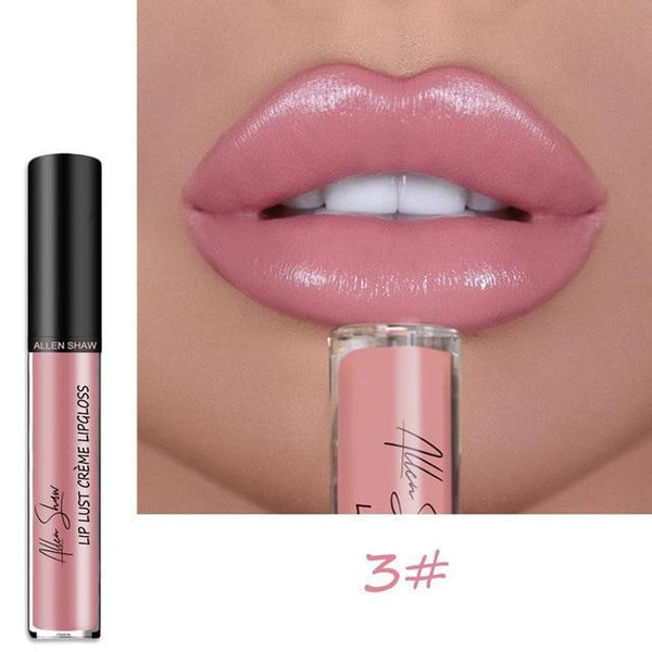 Allen Shaw Liquid Lipstick Moisturizing Waterproof Gloss - shopngos