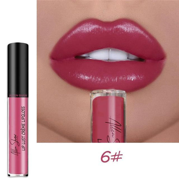 Allen Shaw Liquid Lipstick Moisturizing Waterproof Gloss - shopngos