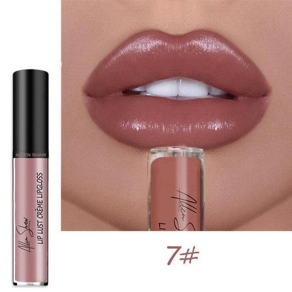 Allen Shaw Liquid Lipstick Moisturizing Waterproof Gloss - shopngos