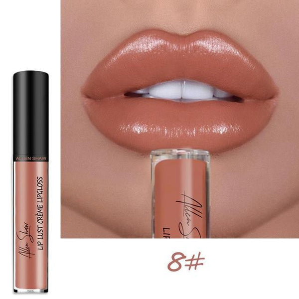 Allen Shaw Liquid Lipstick Moisturizing Waterproof Gloss - shopngos