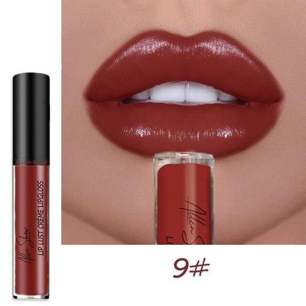 Allen Shaw Liquid Lipstick Moisturizing Waterproof Gloss - shopngos