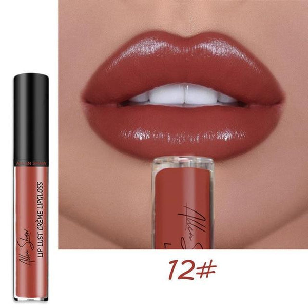 Allen Shaw Liquid Lipstick Moisturizing Waterproof Gloss - shopngos