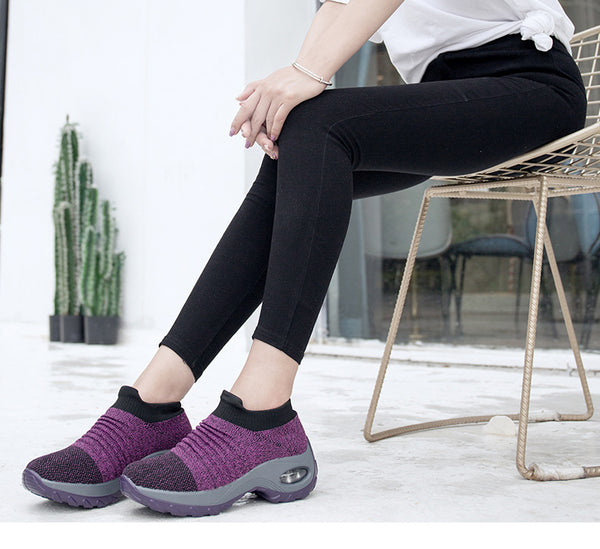 Women Shoes Slip on Platform Sneakers - shopngos