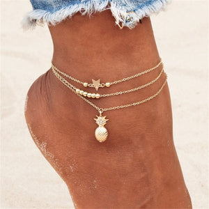 Ankle Chain Pineapple Jewelry Foot Fashion Style Anklets for Women - shopngos