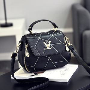 Geometry Small V Style Saddle Luxury Crossbody  Famous  Designer Louis - shopngos