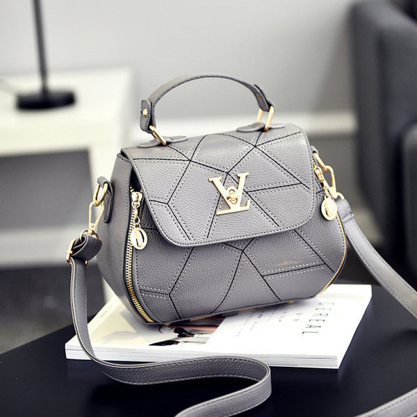 Geometry Small V Style Saddle Luxury Crossbody  Famous  Designer Louis - shopngos