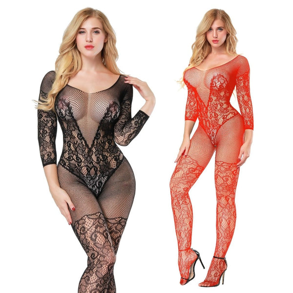 Sexy lingerie Teddies Bodysuits hot Erotic lingerie open crotch - shopngos