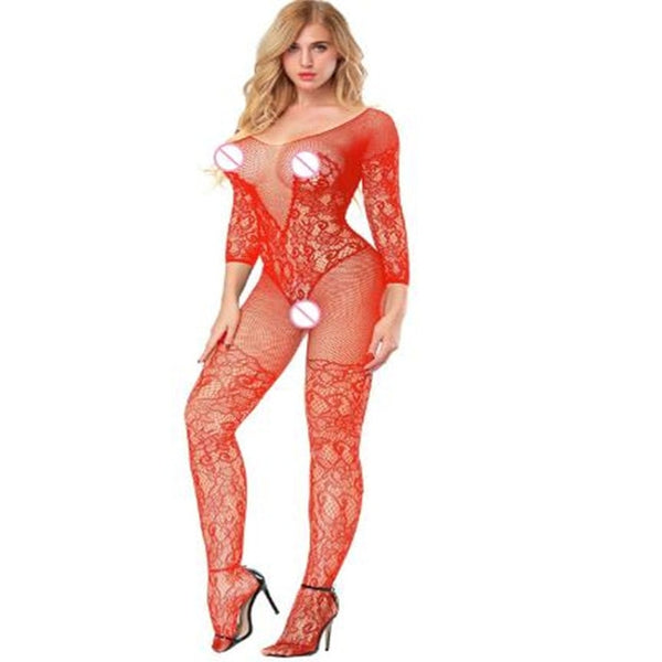 Sexy lingerie Teddies Bodysuits hot Erotic lingerie open crotch - shopngos