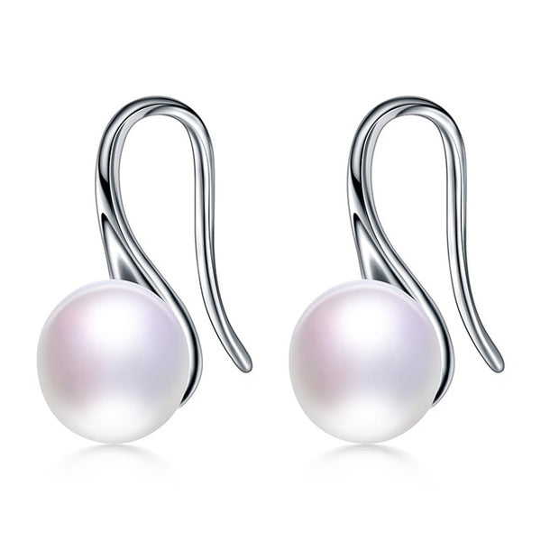 Natural Pearl Earrings  925 Sterling Silver - shopngos