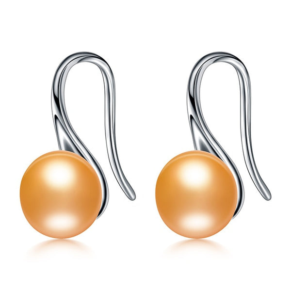 Natural Pearl Earrings  925 Sterling Silver - shopngos