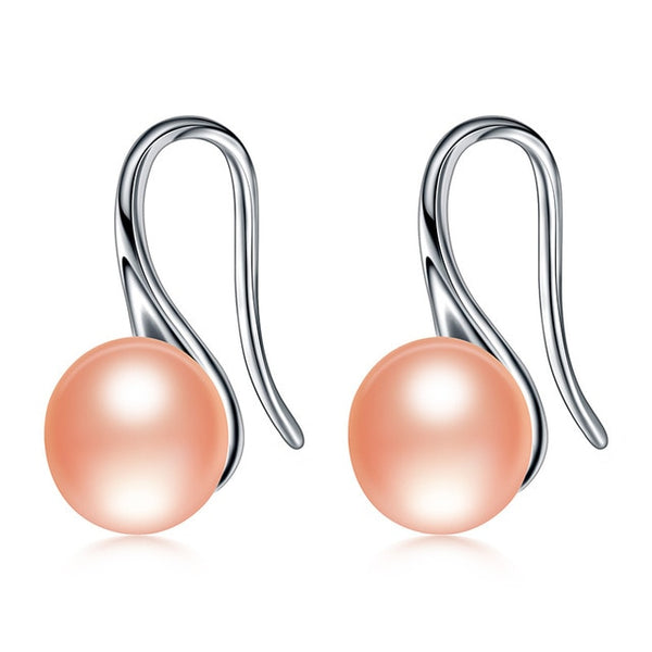 Natural Pearl Earrings  925 Sterling Silver - shopngos