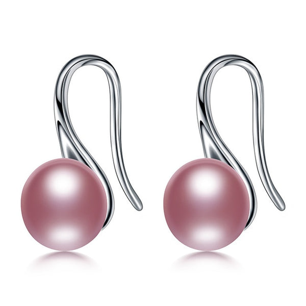 Natural Pearl Earrings  925 Sterling Silver - shopngos