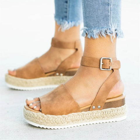 Flip Flop Chaussures Women Sandals Plus Size Wedges  Shoes 2019 - shopngos