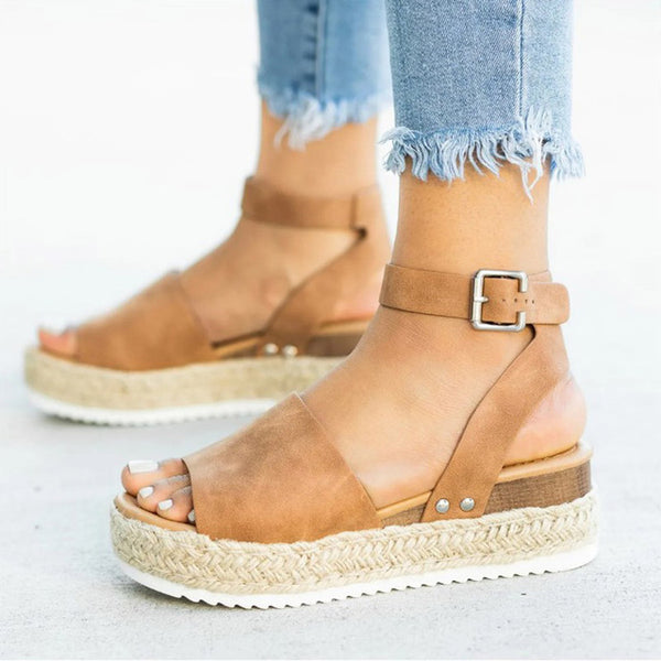 Flip Flop Chaussures Women Sandals Plus Size Wedges  Shoes 2019 - shopngos