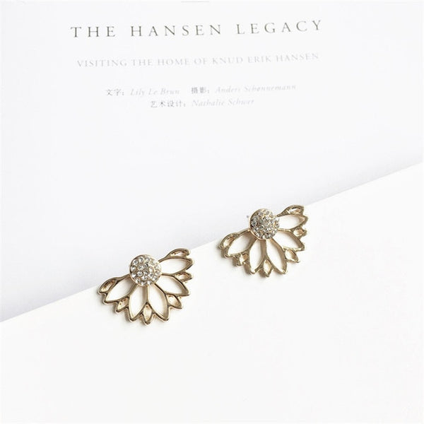 Crystal Flower Drop Earrings for Women new 2019 - shopngos