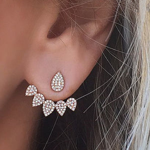 Crystal Flower Drop Earrings for Women new 2019 - shopngos