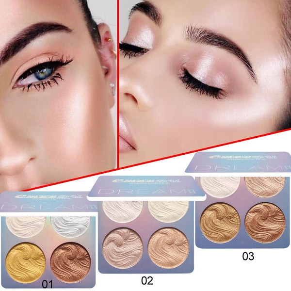 3 Colors High Gloss Shimmer Powder Bronzer Repair - shopngos