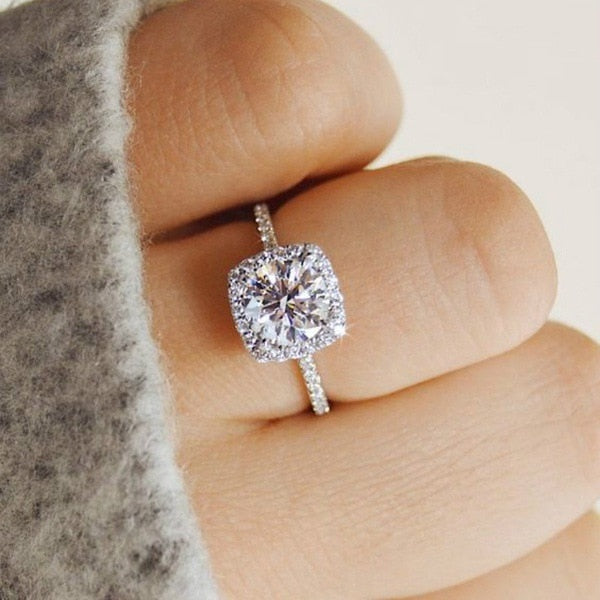 Crystal  Engagement Claws Design Hot Sale Rings - shopngos