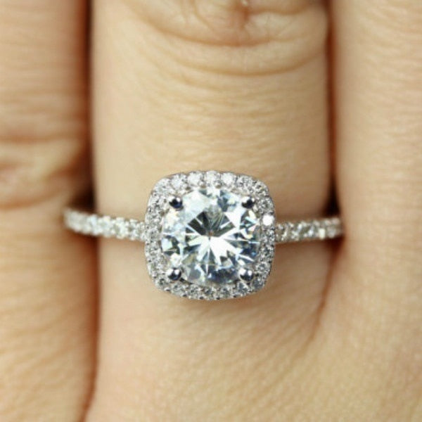 Crystal  Engagement Claws Design Hot Sale Rings - shopngos