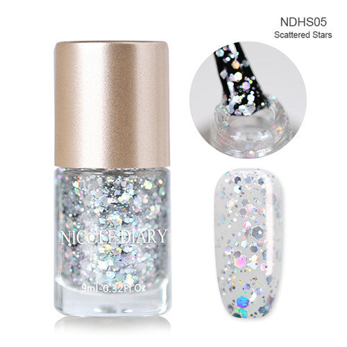 Holographic Metallic Chameleon Nail Polish Shell Stamping - shopngos