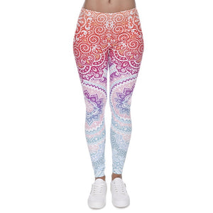 Aztec Round Ombre Printing leggings - shopngos