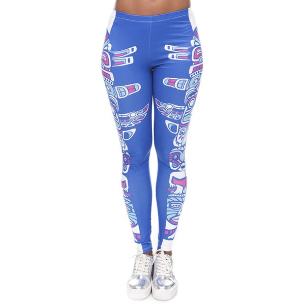 Aztec Round Ombre Printing leggings - shopngos