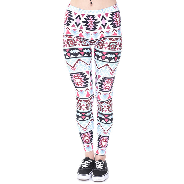 Aztec Round Ombre Printing leggings - shopngos