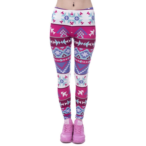 Aztec Round Ombre Printing leggings - shopngos