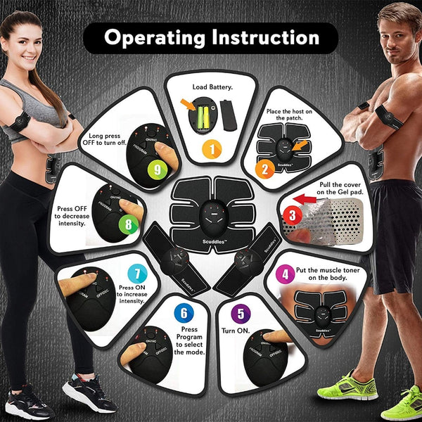 EMS Abdominal Trainer Slimming  Electric Muscle Training Gym - shopngos