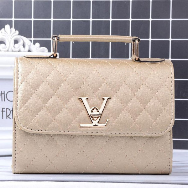 Leather Small V Style Luxury Handbags Bolsa Louis - shopngos